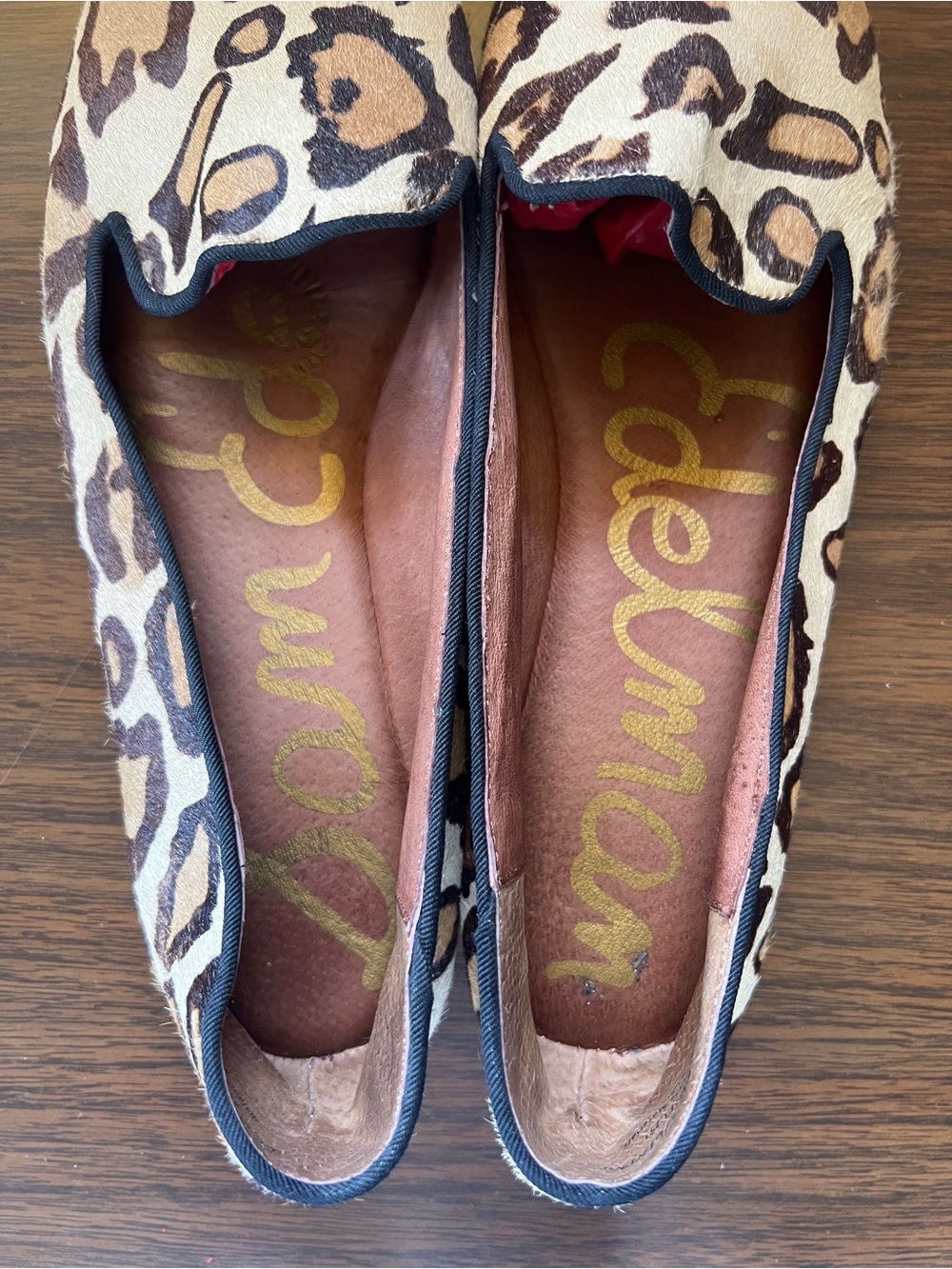 Sam Edelman Alvin Leopard Print Calf Hair Loafers Flats Womens Size 8 - Picture 3 of 12